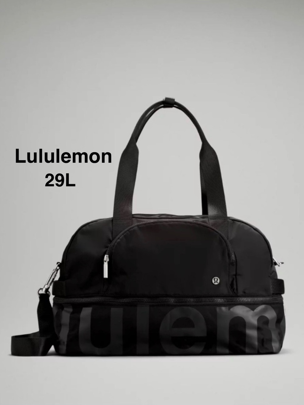 Lululemon City Adventurer black Duffle Bag 29L in excellent condition⭐️⭐️⭐️⭐️